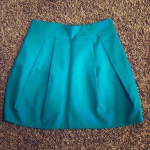 ZARA high waist turquoise skirt.